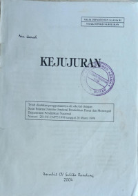 KEJUJURAN