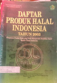 DAFTAR PRODUK HALAL INDONESIA 2003