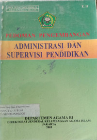 ADMINISTRASI DAN SUPERVISI PENDIDIKAN