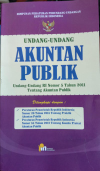 UU AKUNTAN PUBLIK